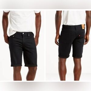 Levi’s 511 black Slim Fit denim jean shorts Size 33 Waist New with tag